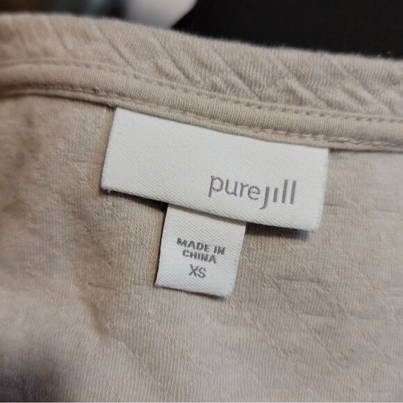 J. Jill Pure Jill Waffle Weave Tunic Top Size XS - Picture 3 of 9